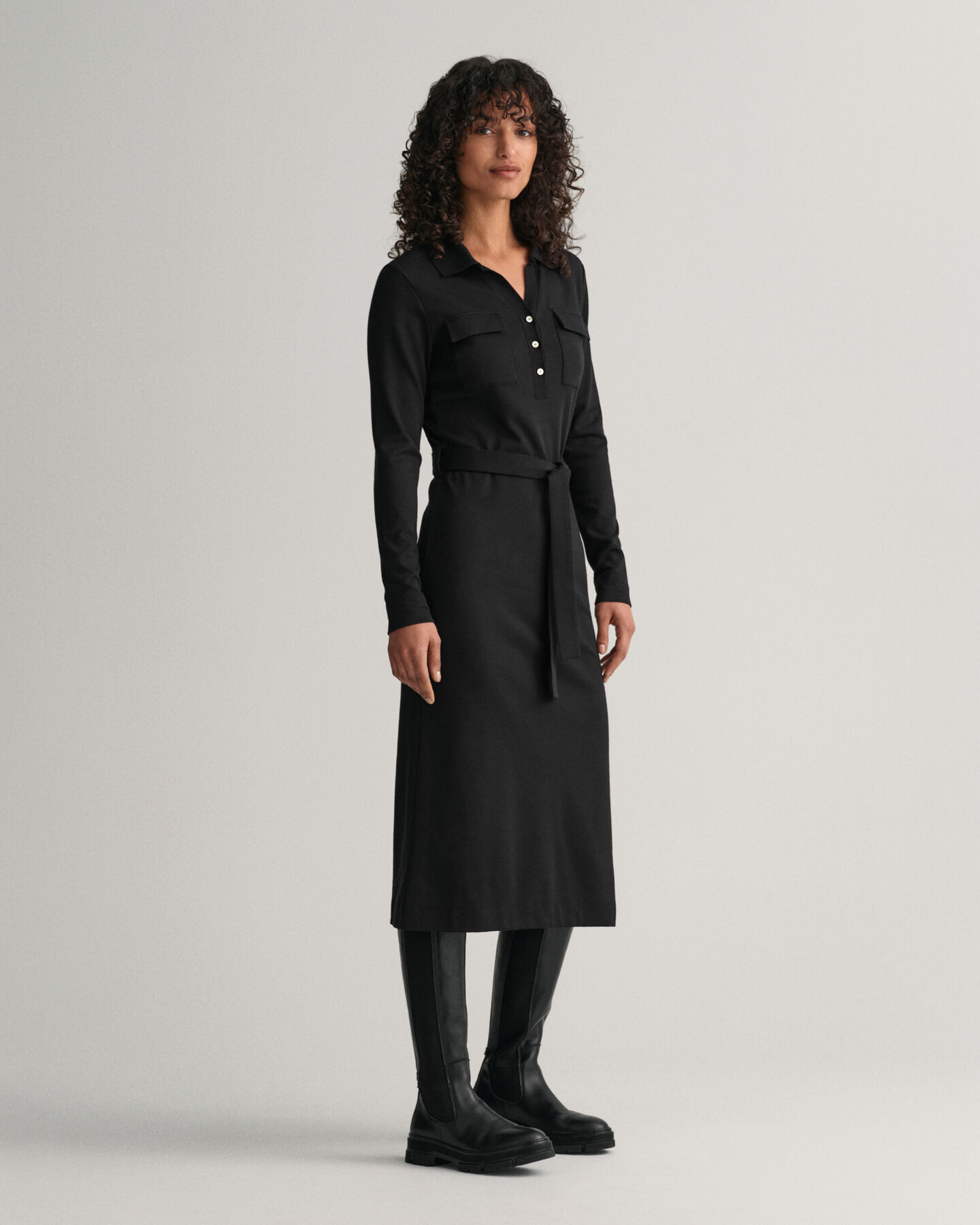 Abito stile polo in jersey slim fit