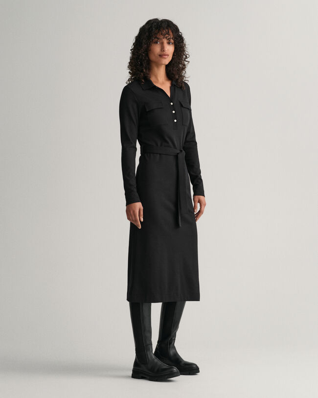 Abito stile polo in jersey slim fit