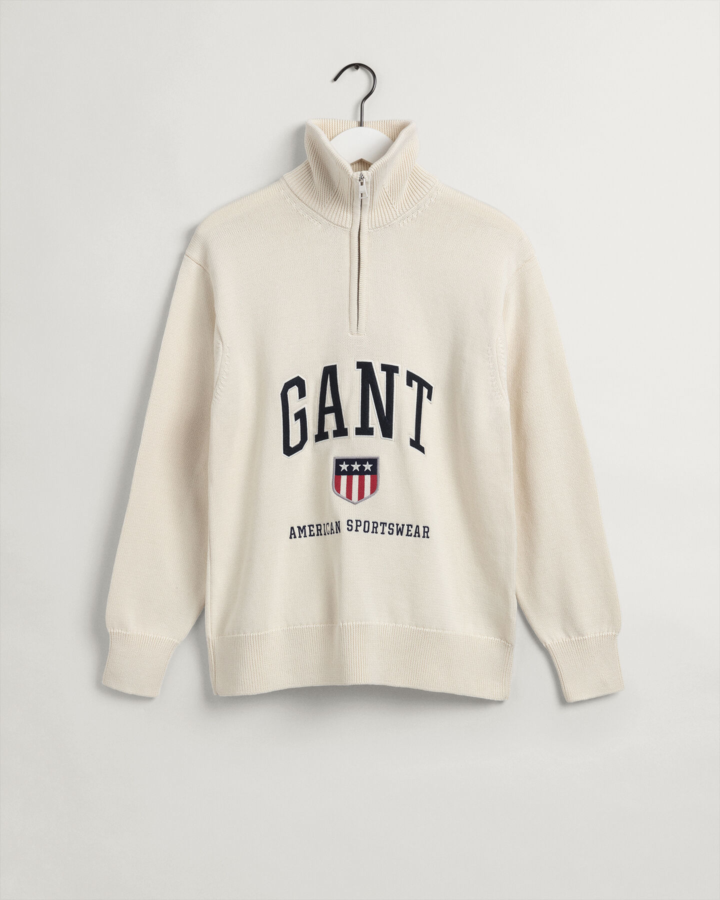 Maglia Retro Shield con zip corta