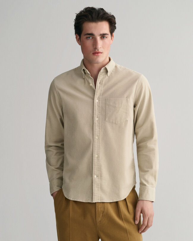 Camicia in velluto a coste regular fit