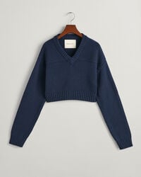 Maglia corta con scollo a V