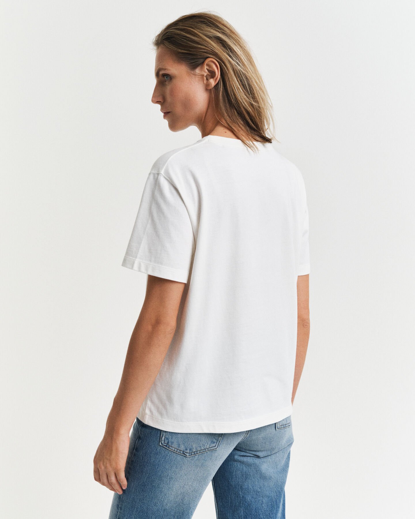 T-shirt ricamata con ancora