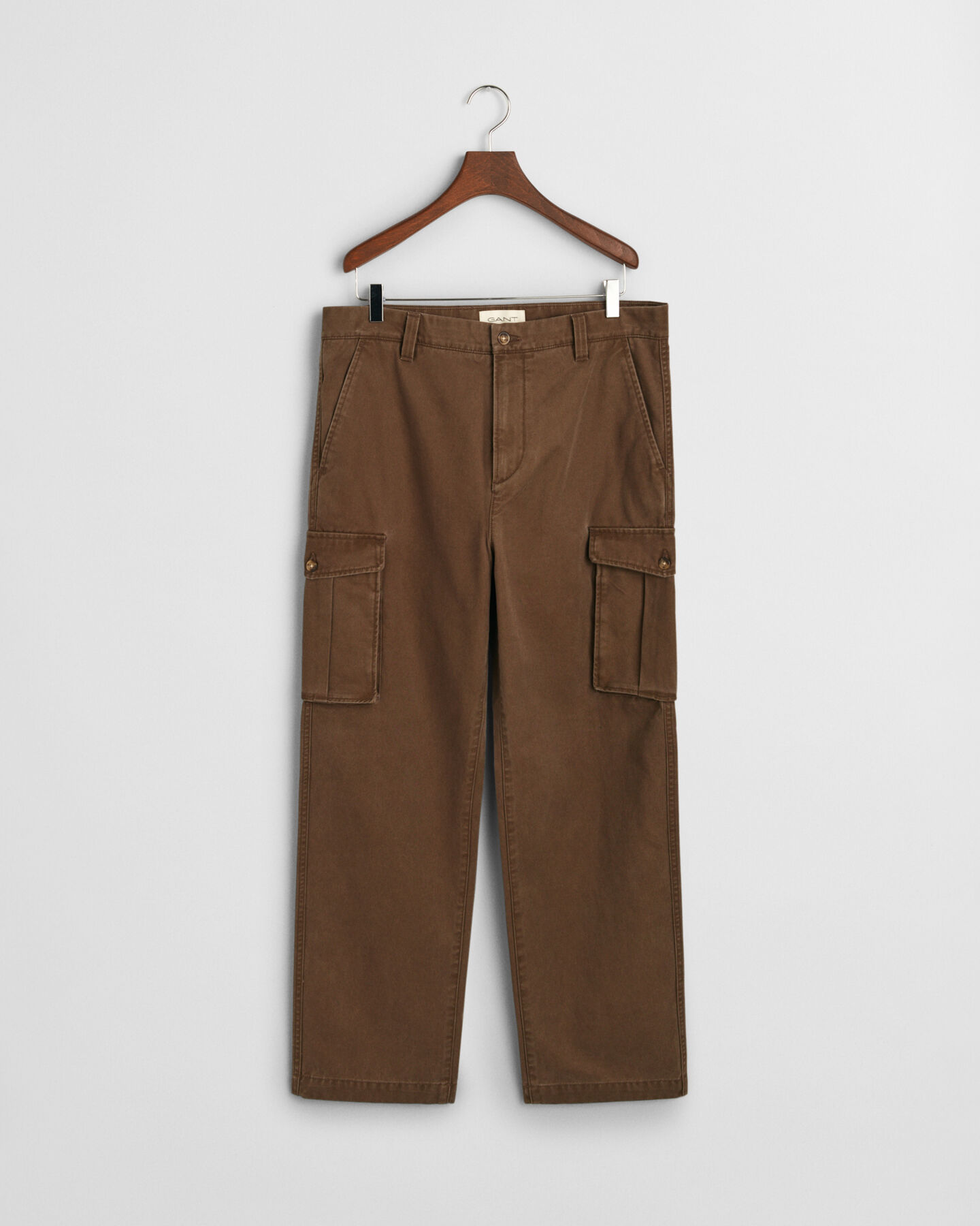Pantaloni cargo in twill di cotone regular fit