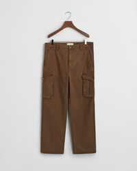 Pantaloni cargo in twill di cotone regular fit