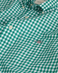 Camicia maniche corte a nei classici quadri percalle in popeline regular fit