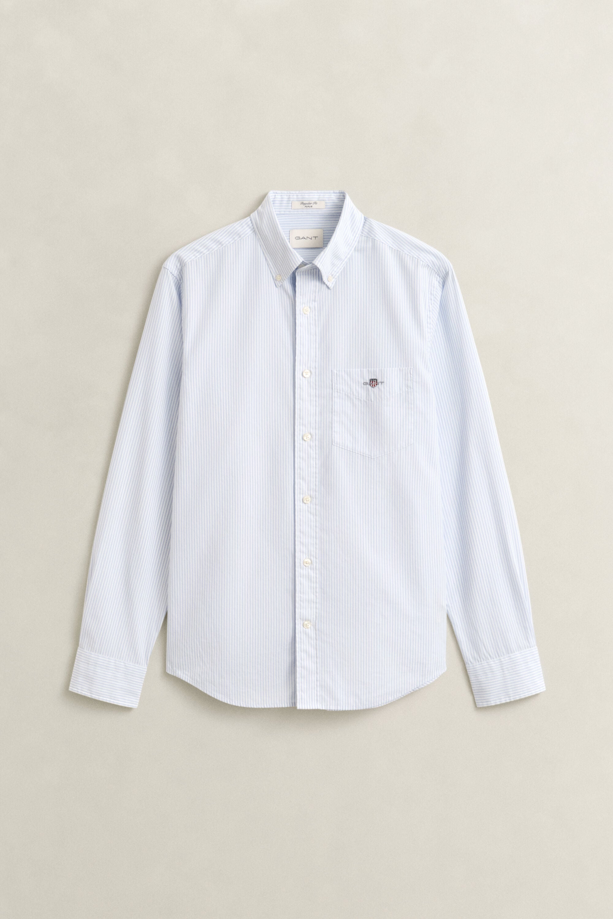Camicia classica in popeline a righe Banker