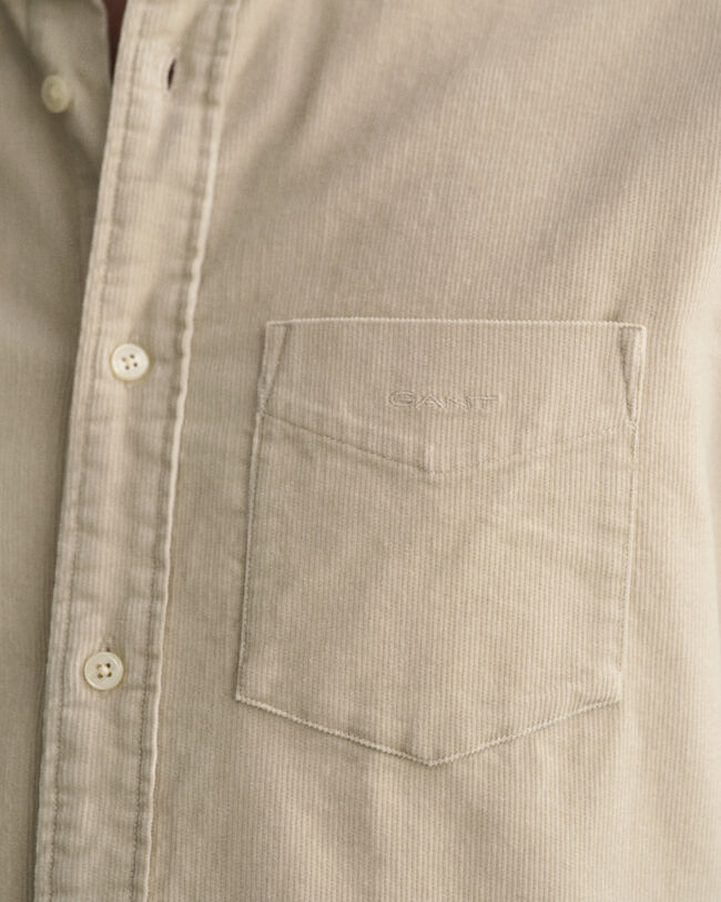 Camicia in velluto a coste regular fit