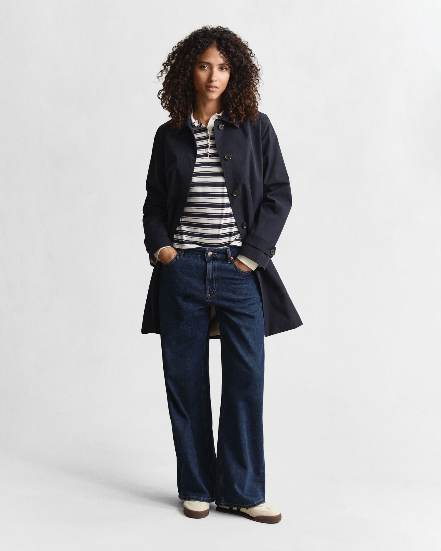 Polo maniche lunghe a righe