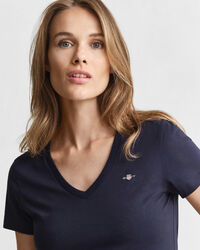 T-shirt Shield con scollo a V