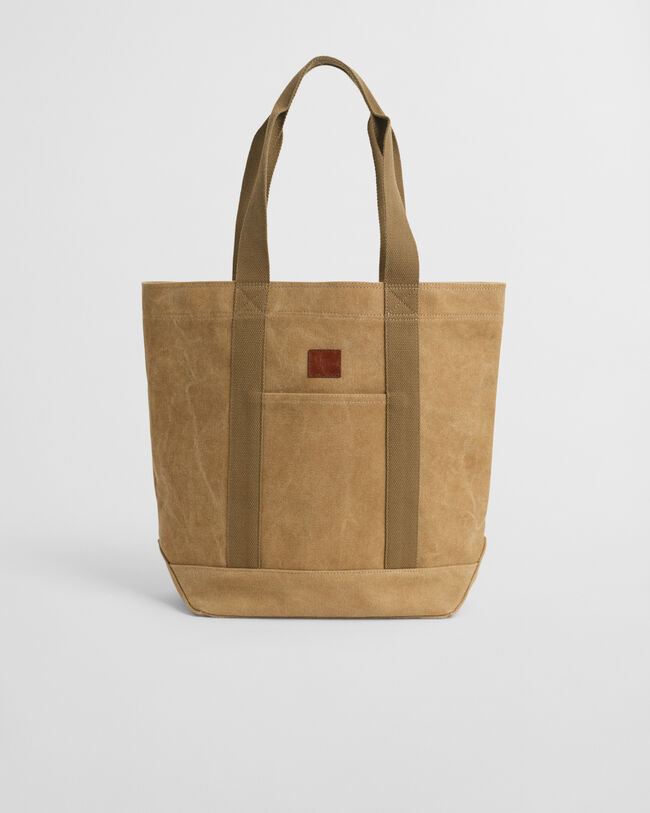 Borsa tote in tela lavata