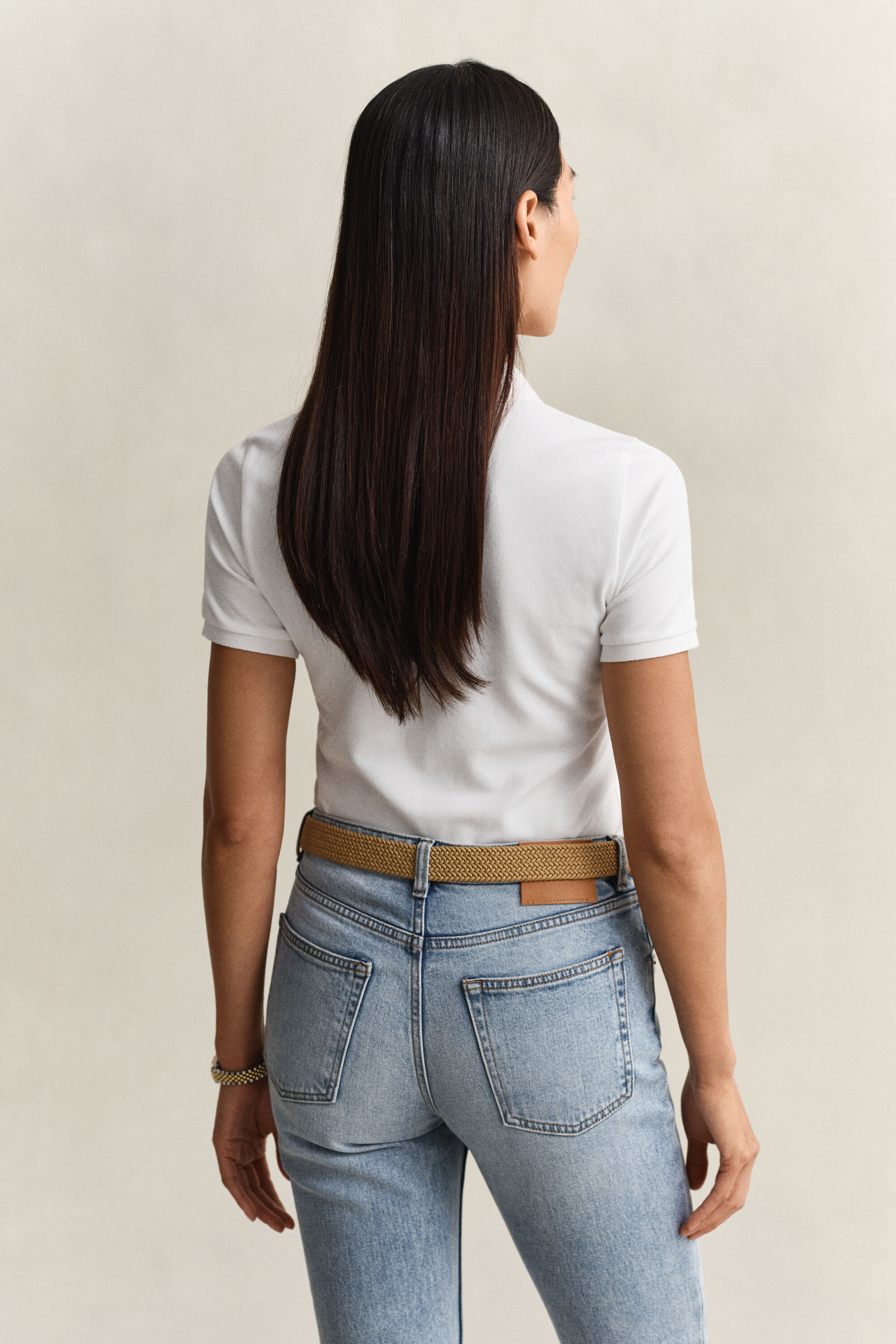 Polo in piqué a contrasto