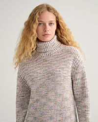 Abito dolcevita multicolore