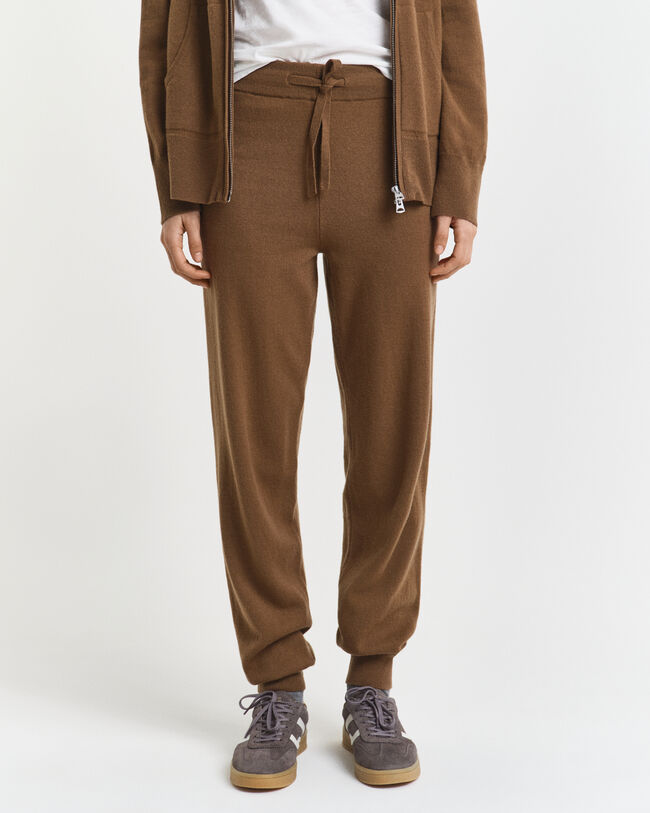 Pantaloni in pregiata e finissima lana d’agnello in maglia