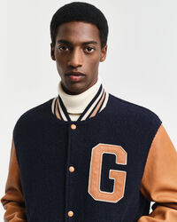 GANT Varsity Jacket in lana e pelle