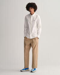 Pantaloni chino con pinces relaxed fit