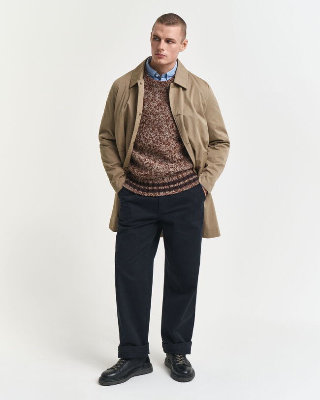 Maglia girocollo in lana m&eacute;lange