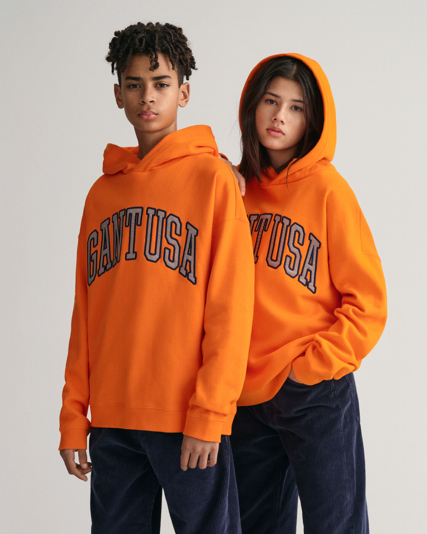 Felpa con cappuccio GANT USA oversize Teens