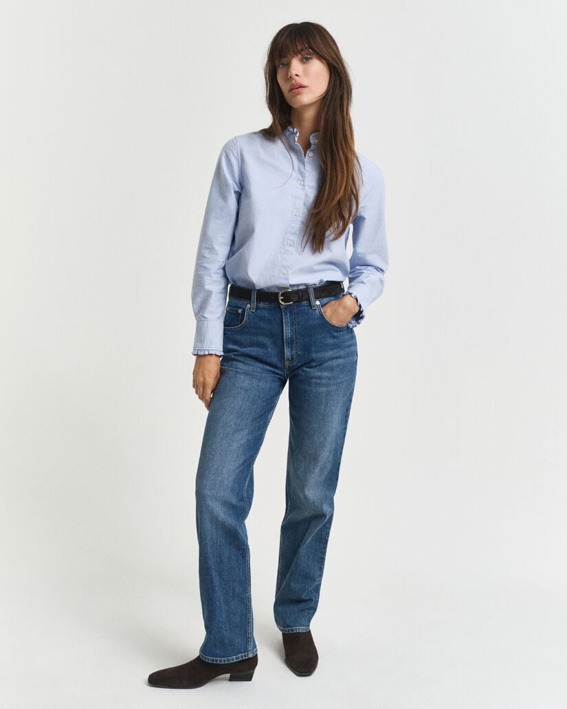 Jeans elasticizzati con gamba dritta