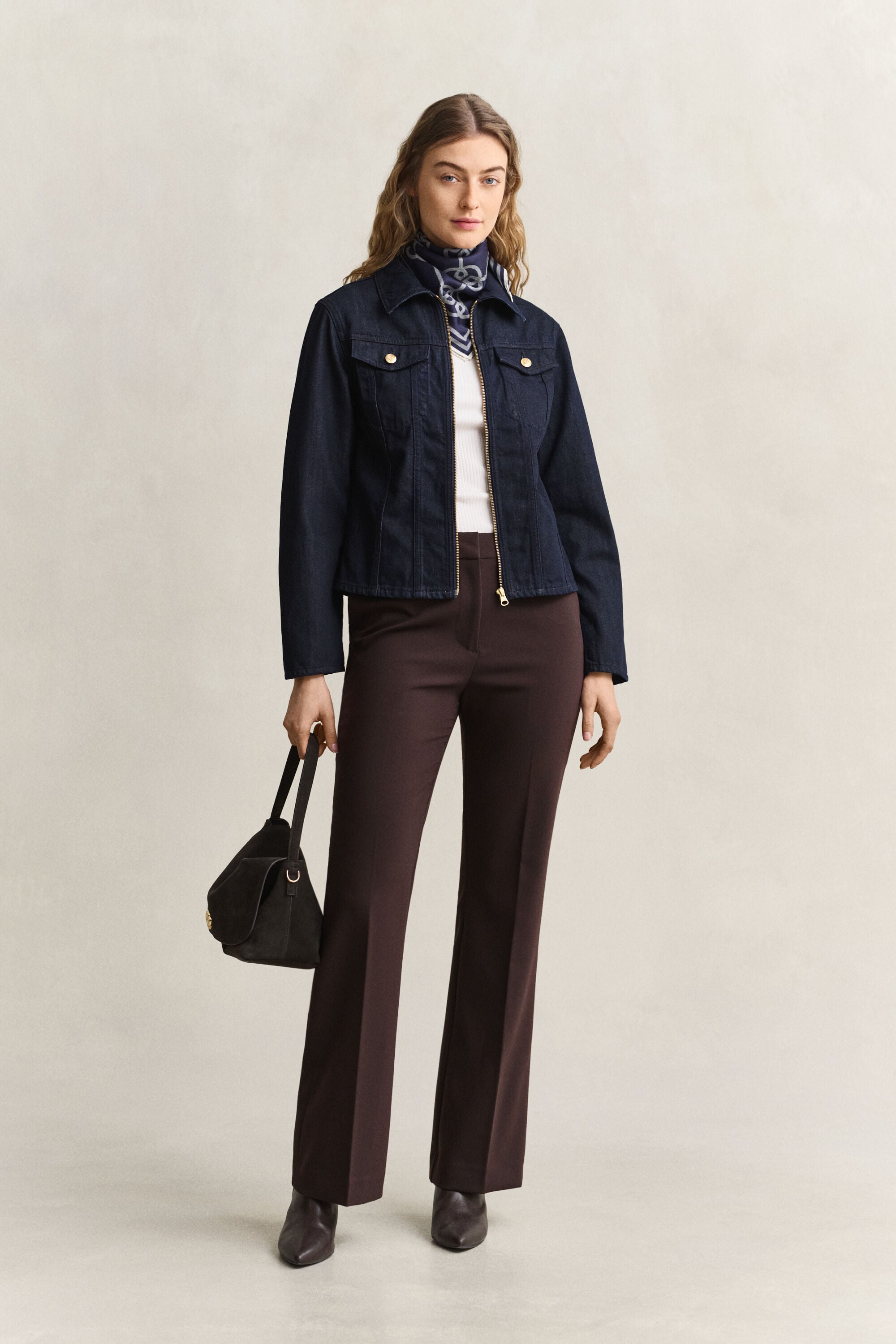 Giacca aderente in denim