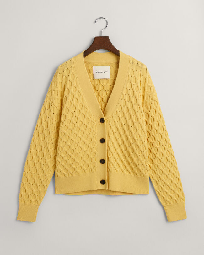 Cardigan in maglia testurizzata