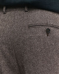 Pantaloni da abito in lana Mouliné relaxed fit