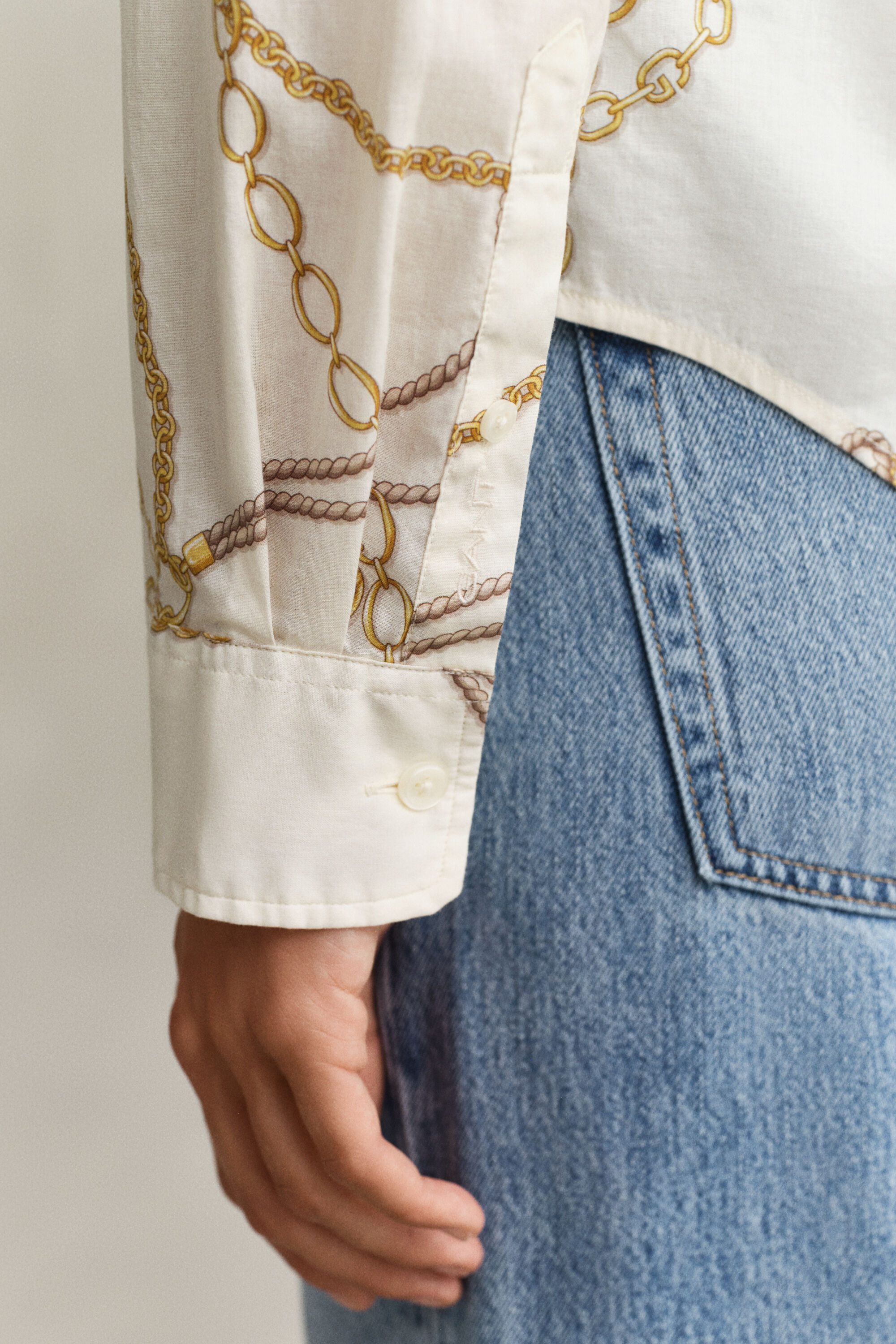 Camicia in voile di cotone