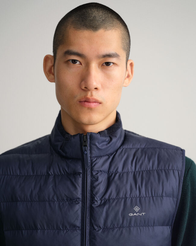 Piumino smanicato leggero Mixed Media