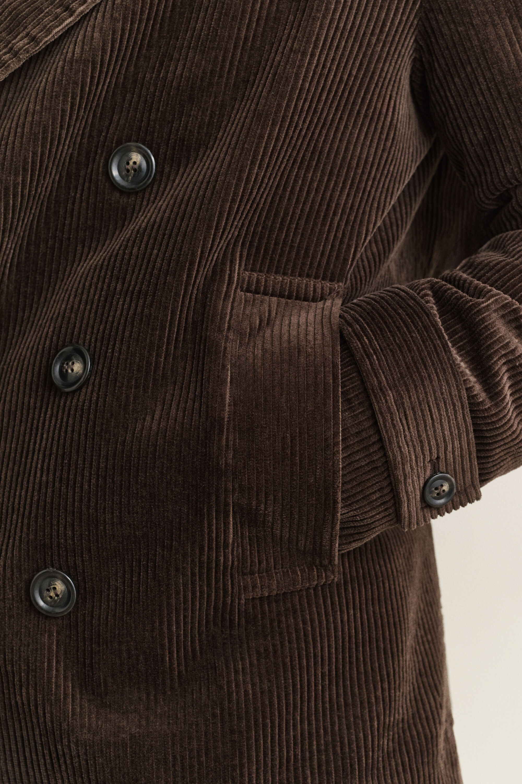 Cappotto in velluto a coste