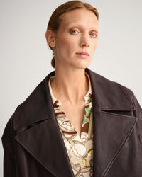 Giacca in pelle corta