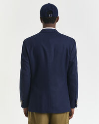 Blazer Club in flanella di lana slim fit