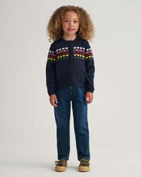 Cardigan in maglia con cuori girls