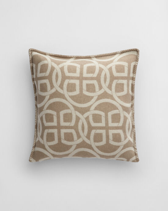 Copricuscino in lana Monogram