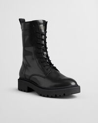 Stivaletti Keliin in pelle con lacci