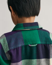 Giacca camicia a quadri Shield Kids