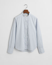 Camicia con volant a righe regular fit