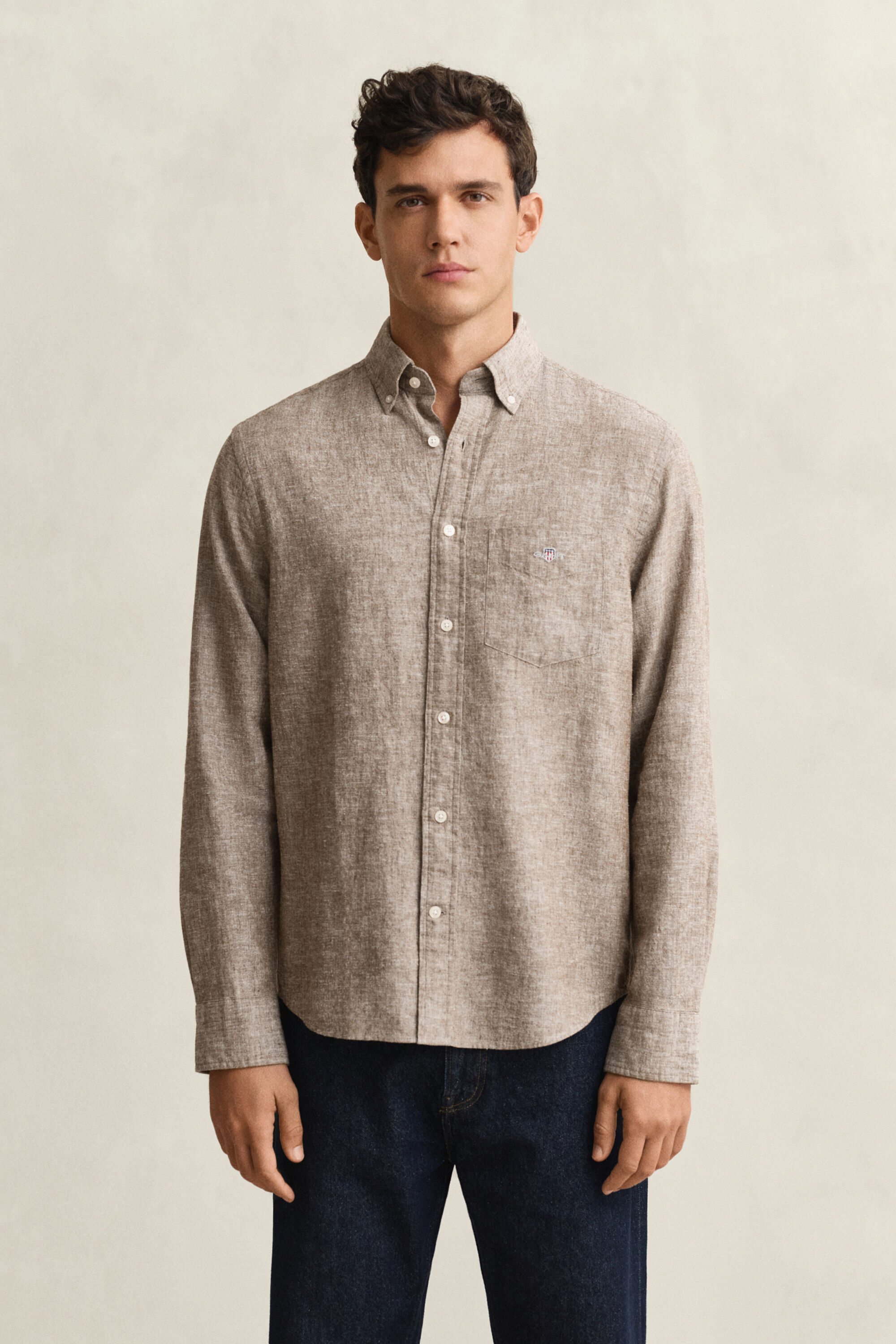 Camicia in misto lino