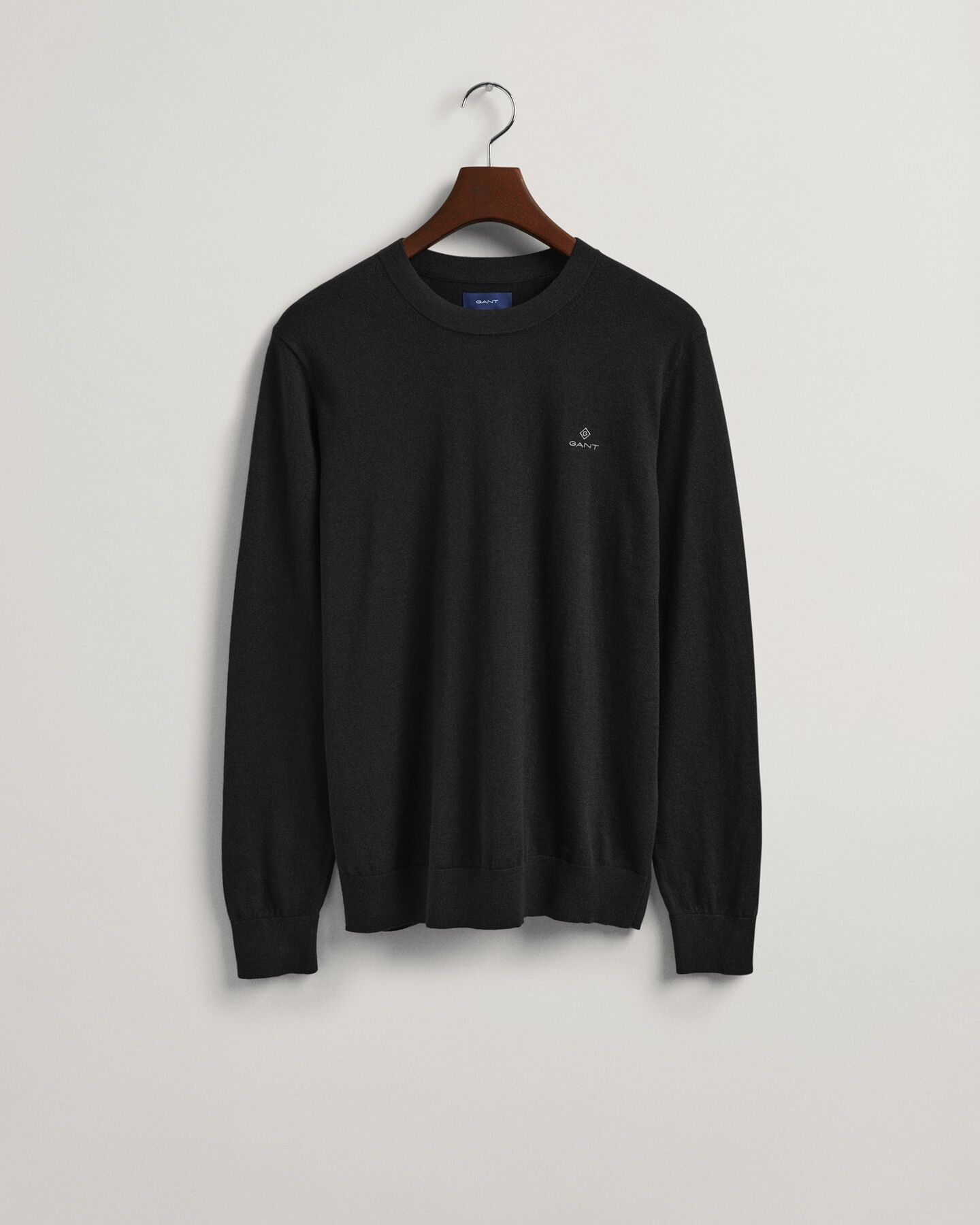 Maglia girocollo in cotone e cashmere