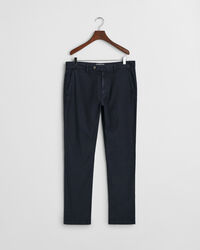 Pantaloni chino in lino e cotone slim fit