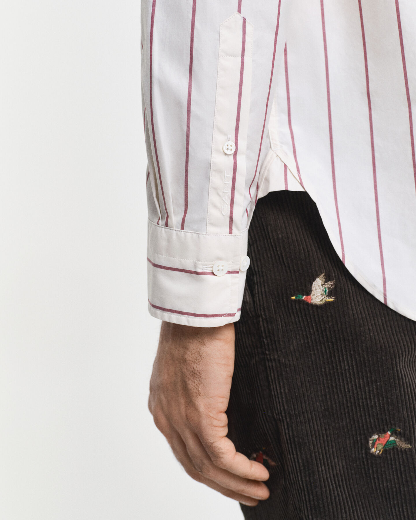 Camicia a righe Heritage in popeline relaxed fit