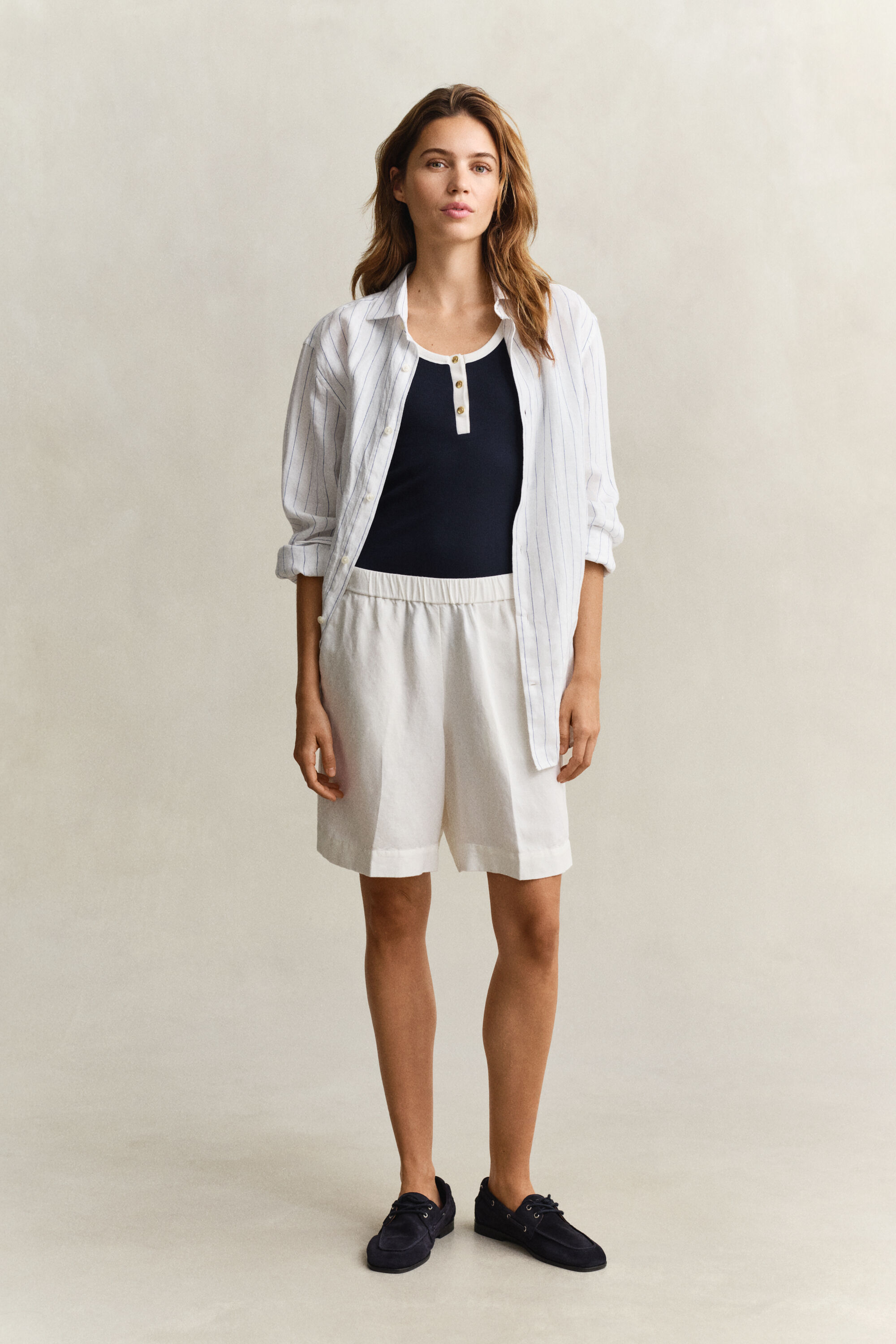 Pantaloncini in misto lino