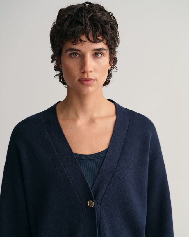 Cardigan con scollo a V relaxed fit