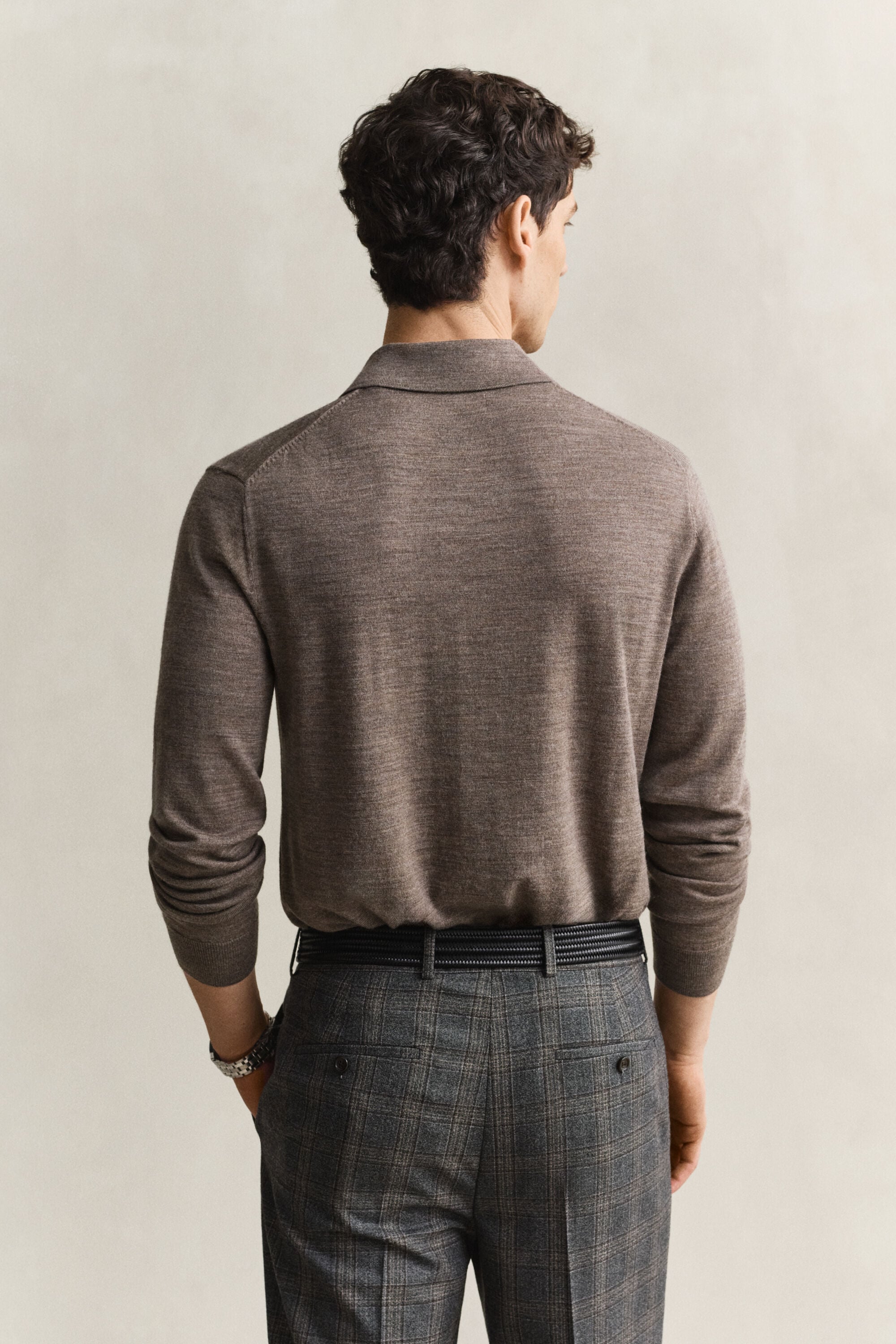 Polo in finissima lana merino