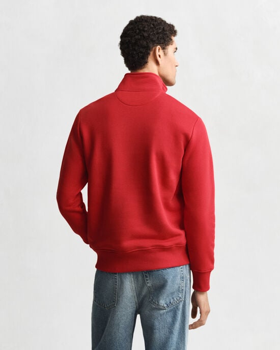 Felpa Graphic con zip corta