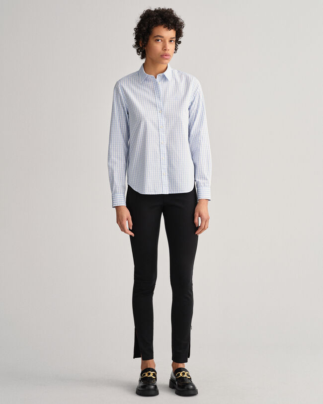 Camicia in broadcloth a quadri percalle regular fit