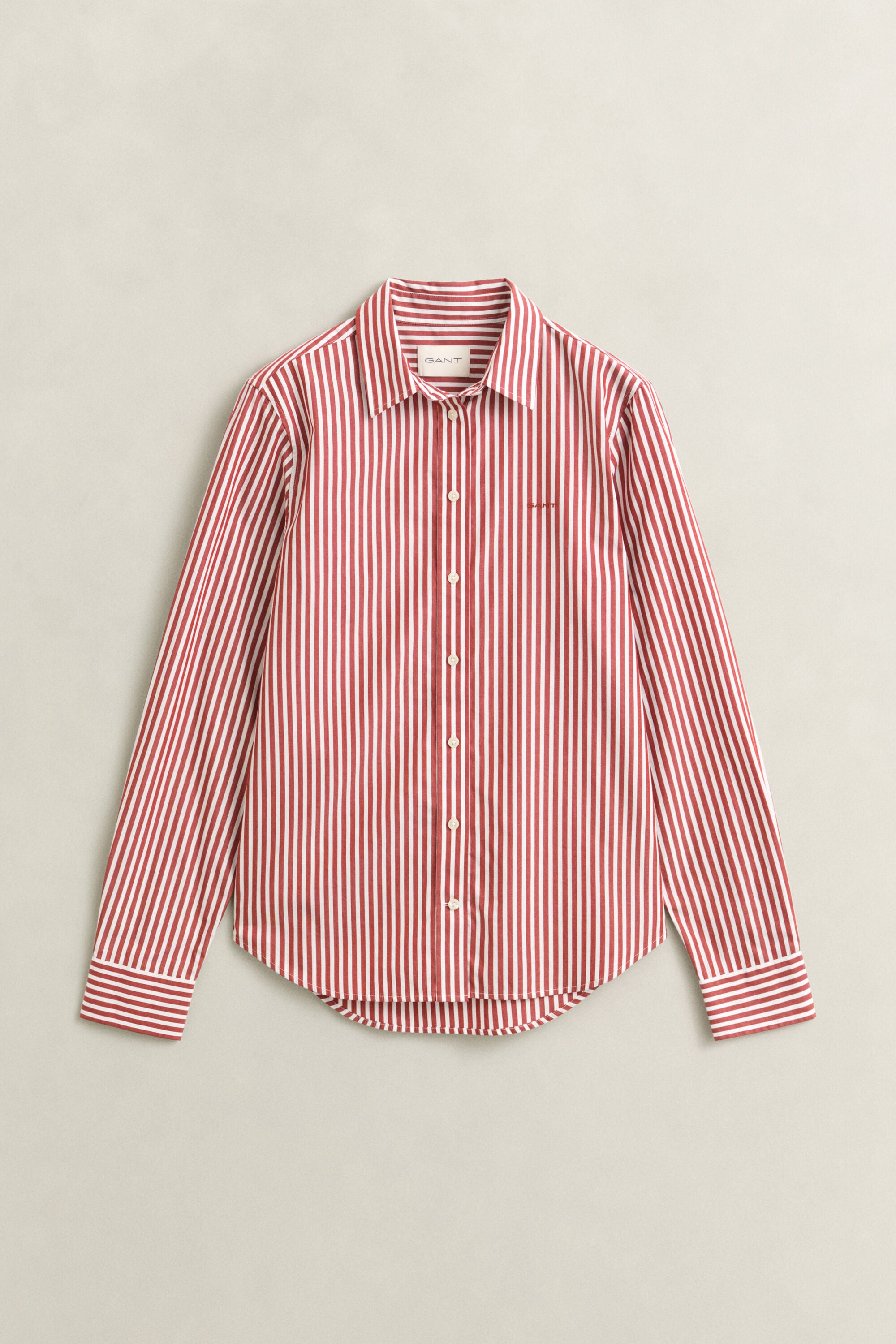 Camicia classica in popeline a righe regular fit