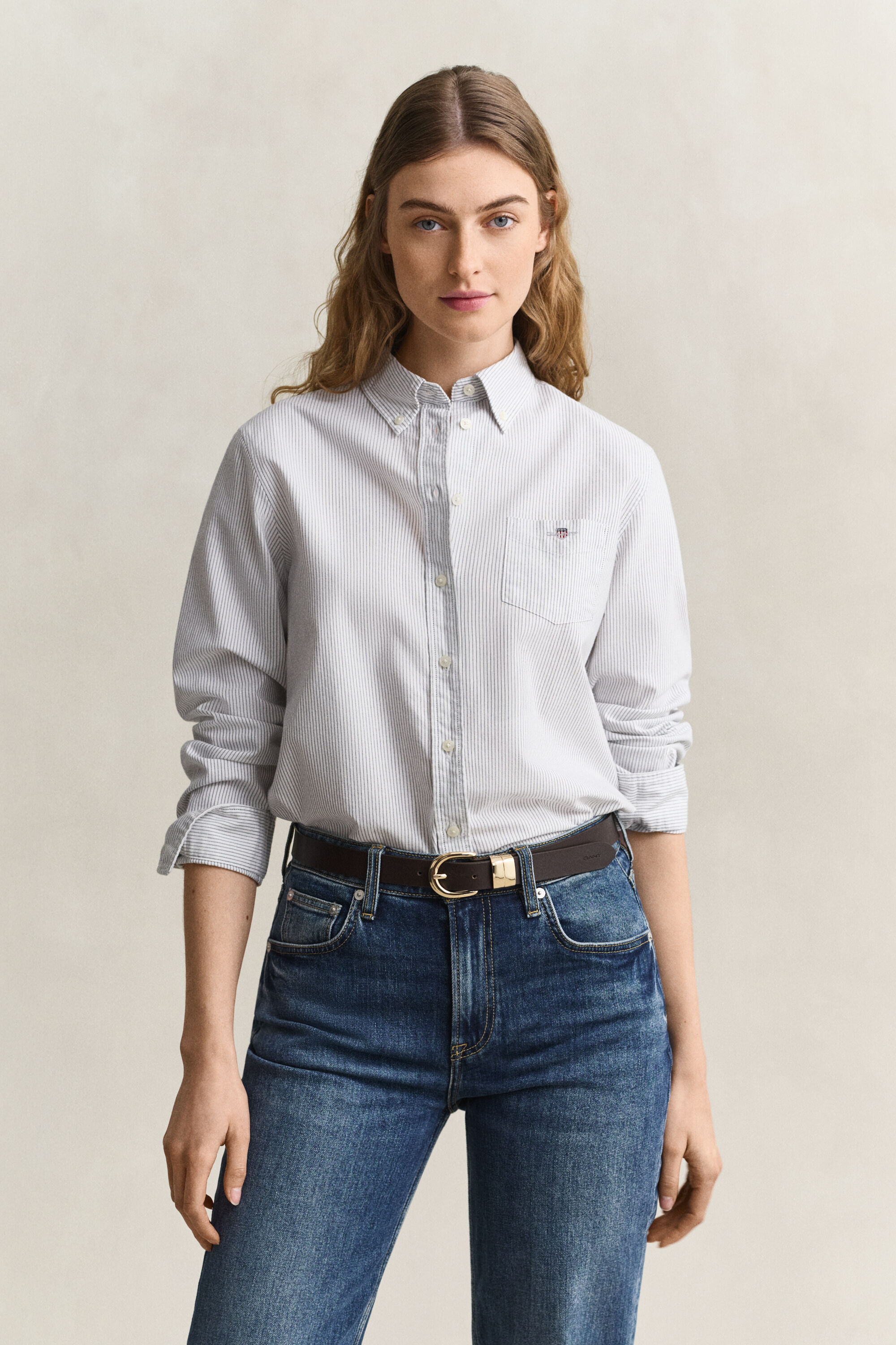 Camicia Oxford classica a righe