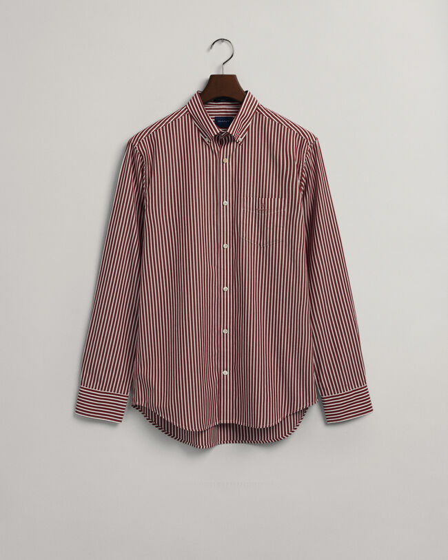 Camicia in broadcloth a righe regular fit