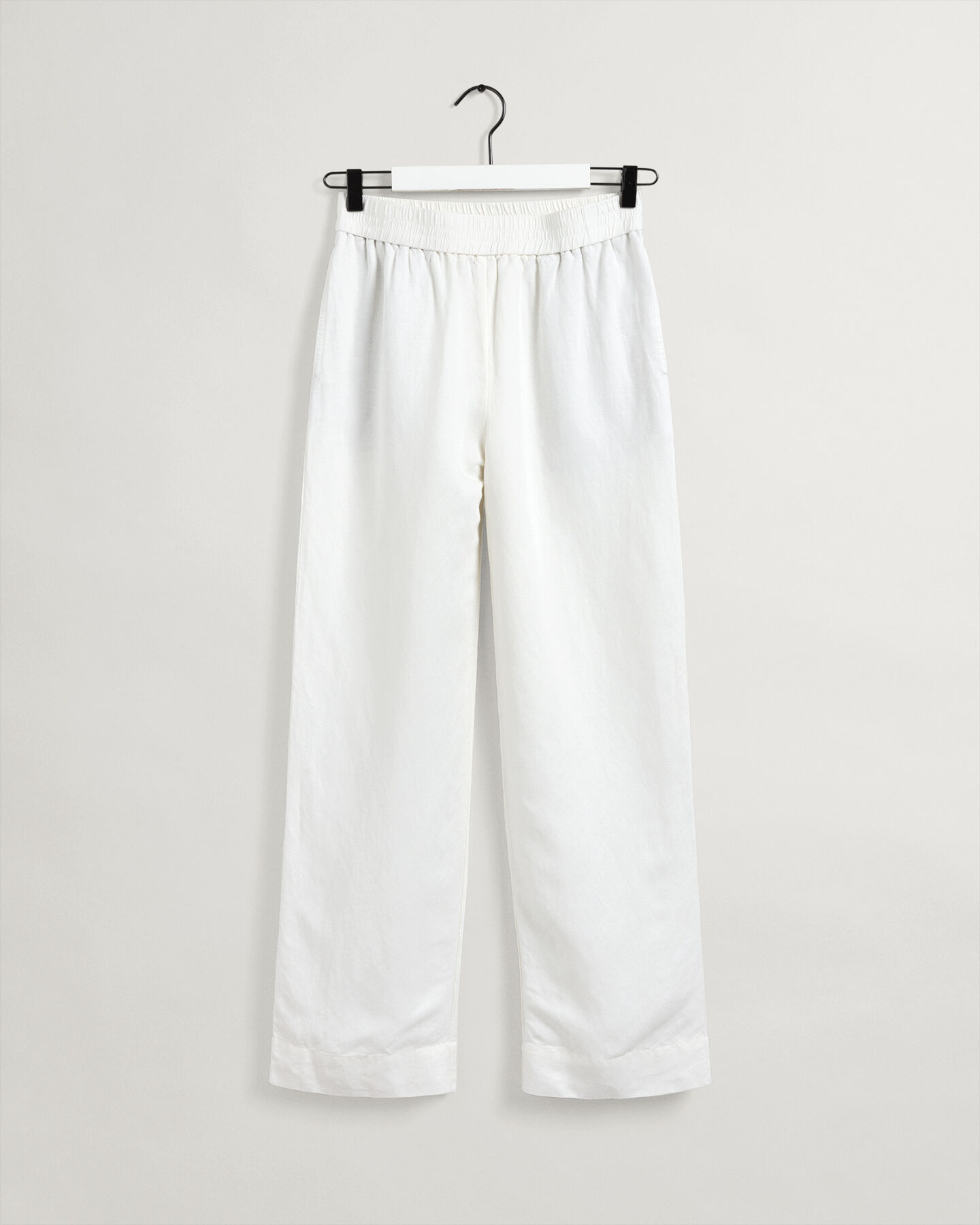 Pantaloni pull-on in lino-viscosa
