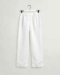 Pantaloni pull-on in lino-viscosa