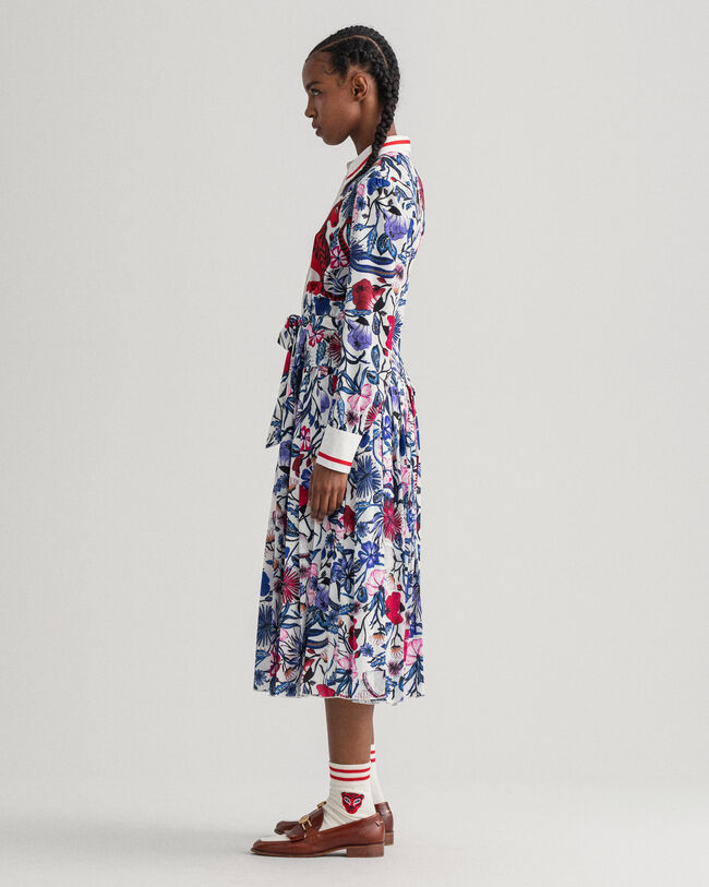 Abito Tiger Flower plissettato